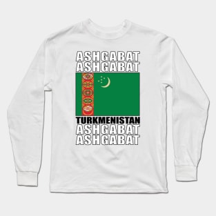 Flag of Turkmenistan Long Sleeve T-Shirt